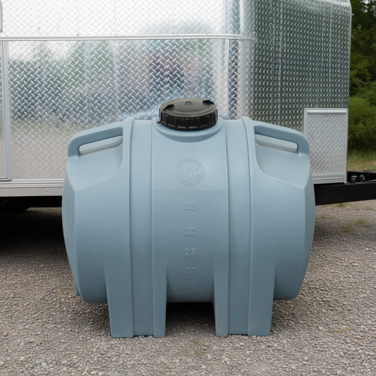 40 Gallon Horizontal Utility Water Tank Blue