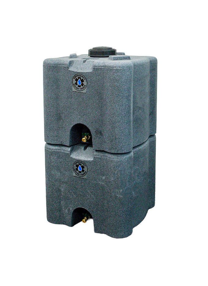 30 Gallon Stackable Emergency Water Tank Granite